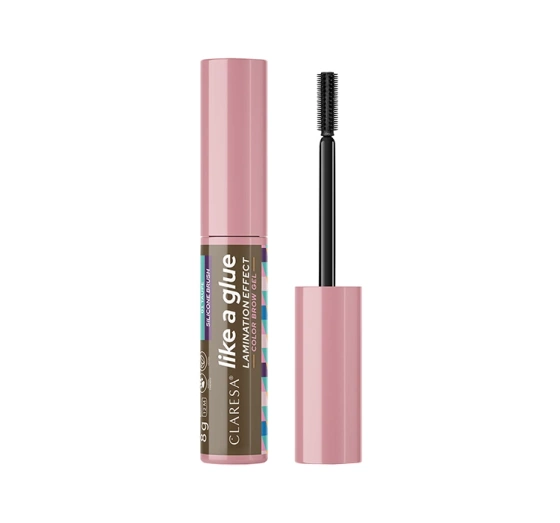 Claresa Like a Glue kolorowy żel do brwi 01 Taupe 8 g