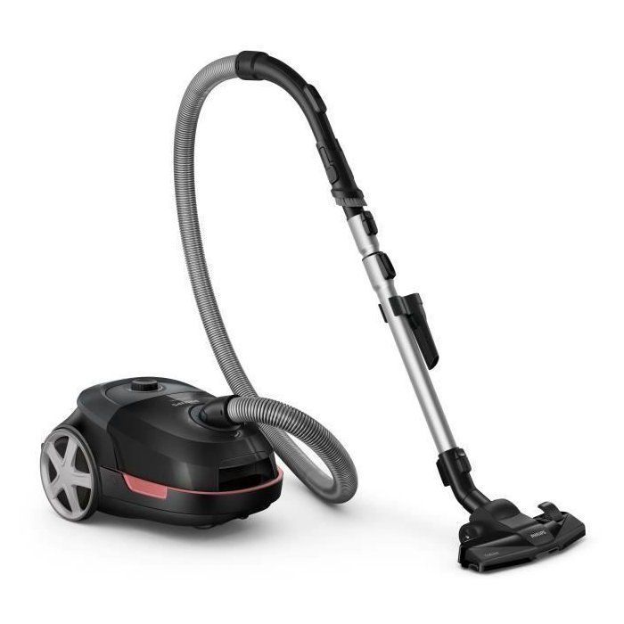 Aspiradora con bolsa - PHILIPS - XD5123/10 - Serie 5000 - 900W - 77dB - Negro intenso