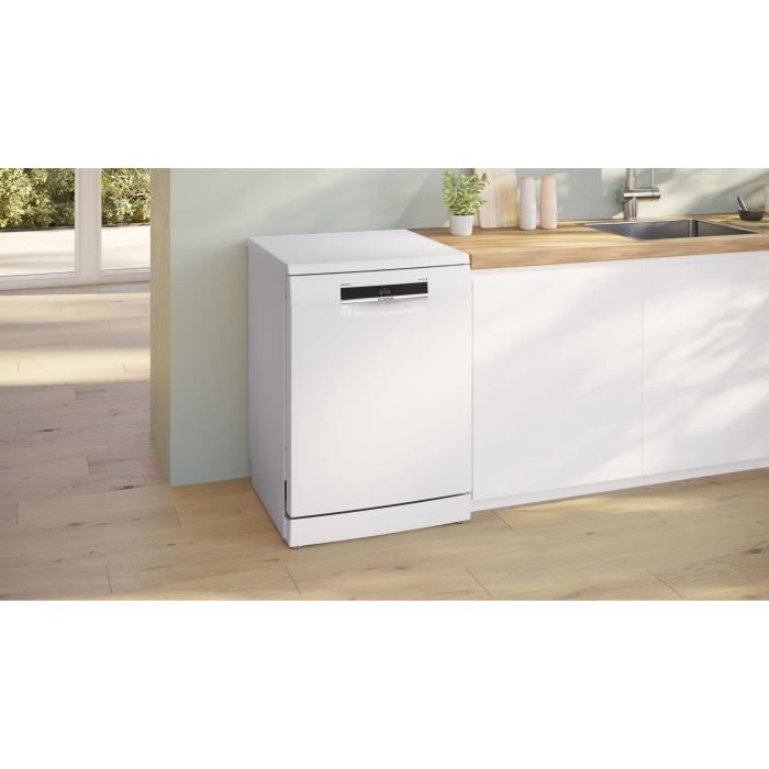 Lave-vaisselle pose libre BOSCH SSMS6ZCW12F SER6 - 14 couverts - Induction - L60cm - 38 dB - tiroir à couverts - Blanc