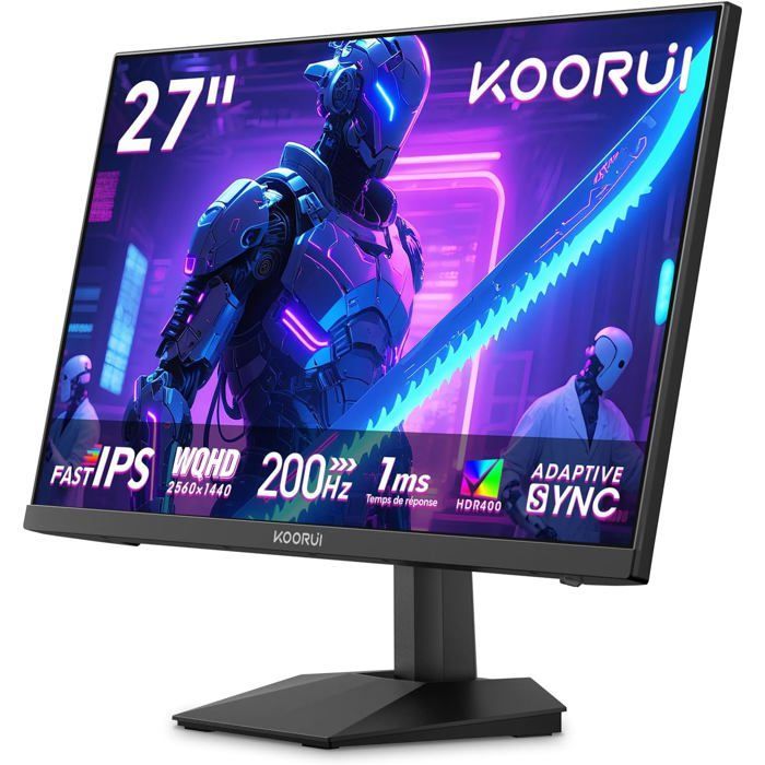 Monitor para PC Gamer - ETHNICS ORIGINS - 27 pulgadas - IPS QHD rápido 2560x1440 - 200Hz - 1ms GTG