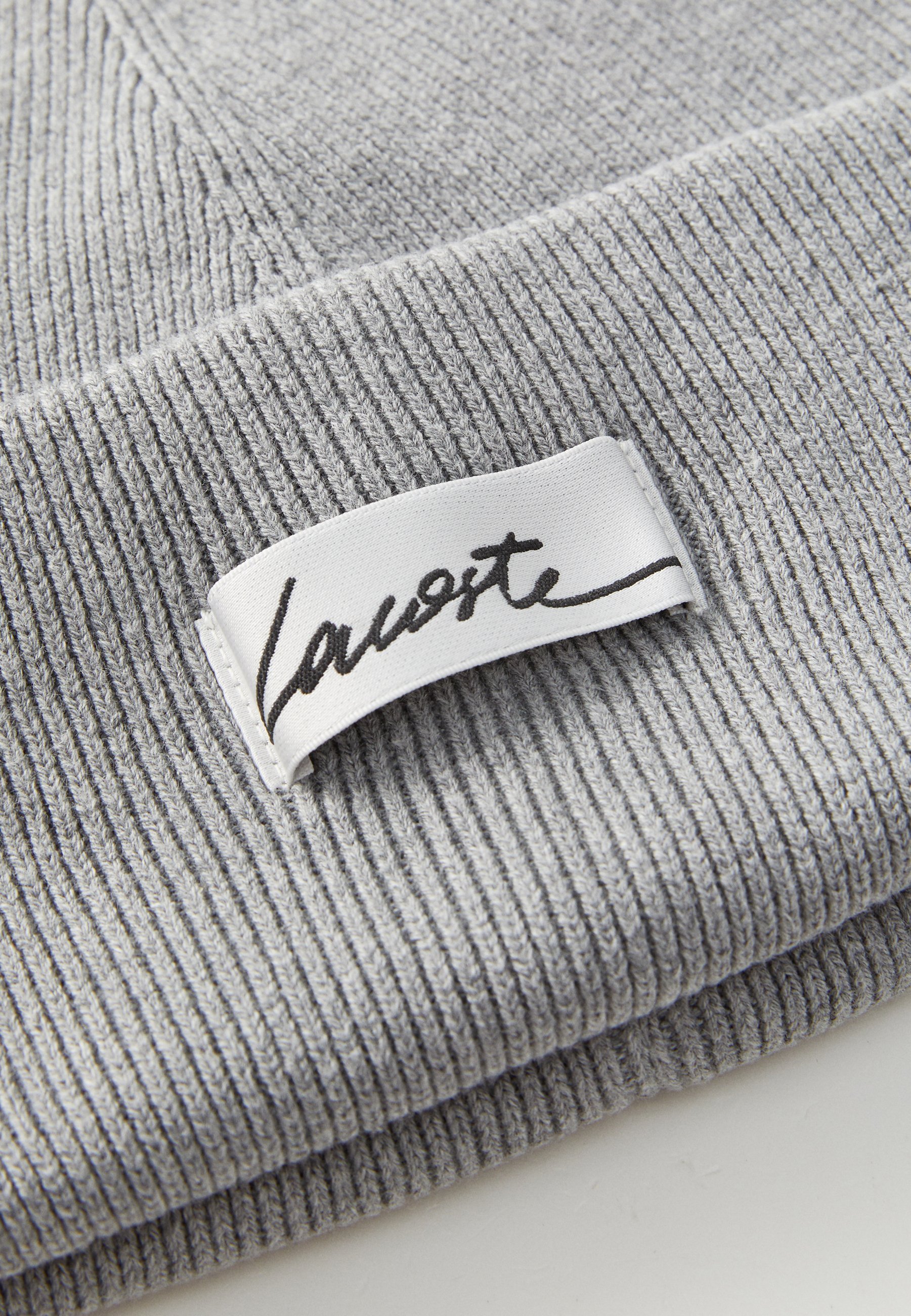 Lacoste muts unisex - Beanie - lichtgrijs