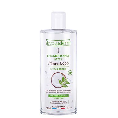 Evoluderm kookosöljydetox-shampoo 400 ml 400 ml