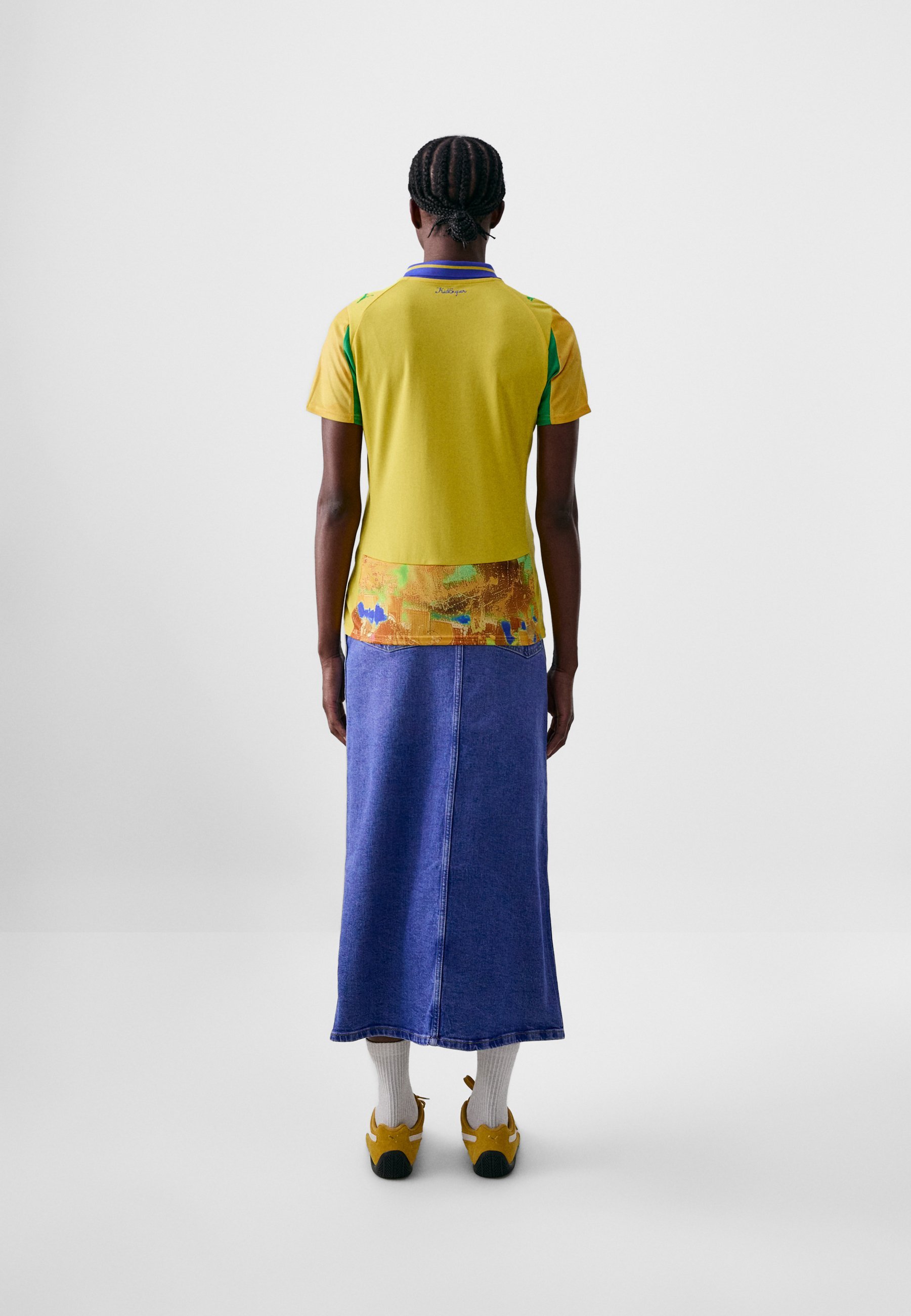 Puma KIDSUPER MAMELODI SUNDOWNS FC JERSEY W REPLICA - Voetbalshirt - Pelé geel/snelgroen