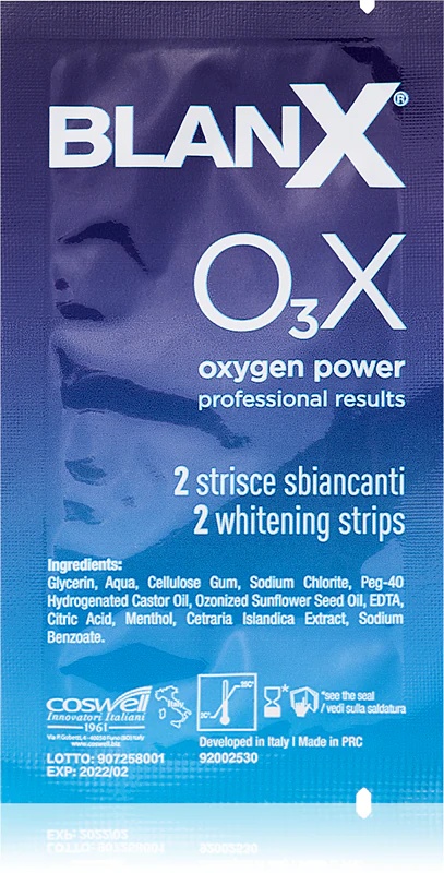 BlanX O3X Strips zobu balināšanas strēmeles