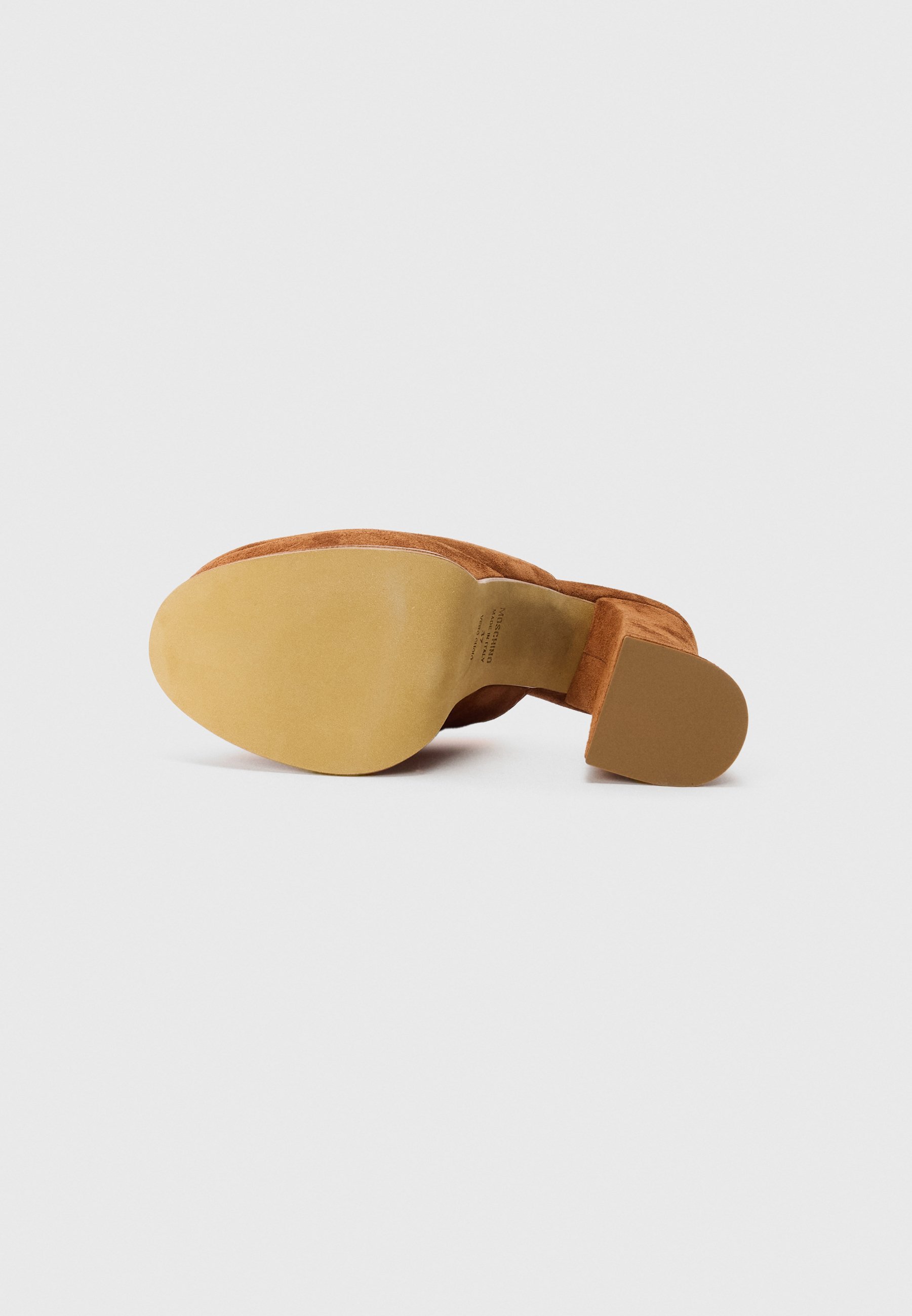 MOSCHINO sandalen met hoge hakken - roestbruin