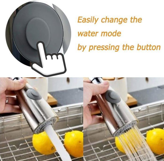 Douchette Robinet Cuisine 2 Jets Tête de Robinet de Rechange Douchette pour Robinet Remplacement Douchette pour Mitigeur Cuisine