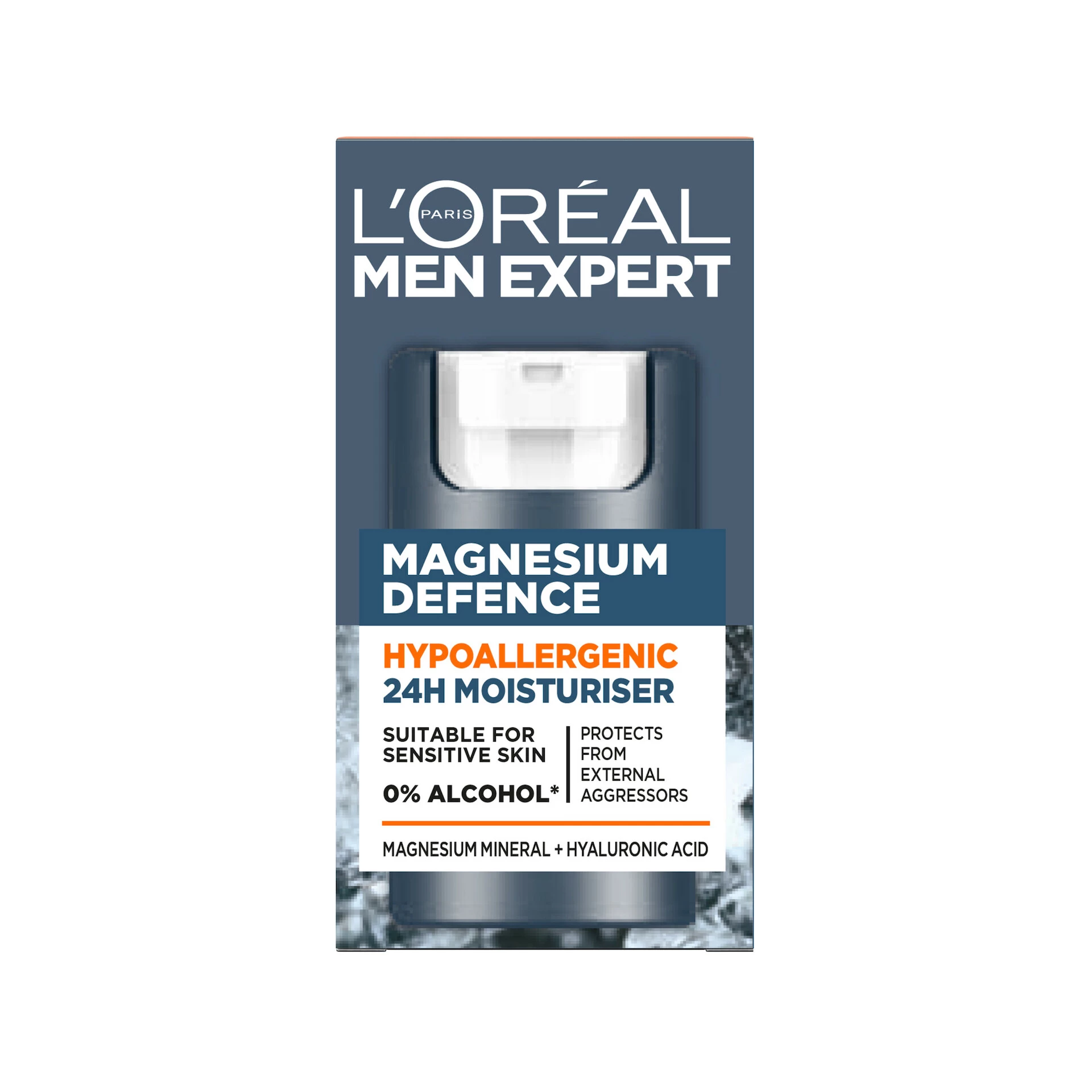 Cremă hidratantă hipoalergenică 24H cu magneziu Men Expert Defence 50 ml - L'Oréal Paris