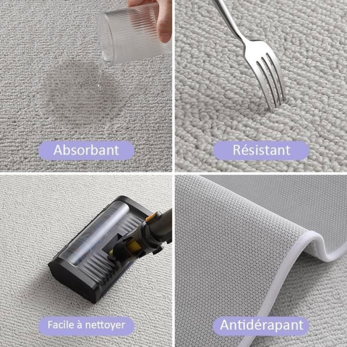 Tapis Cuisine Antidérapant 45 x 150 cm Tissé Tapis de Couloir Tapis de Cuisine Devant Evier Lavable Anti-saleté