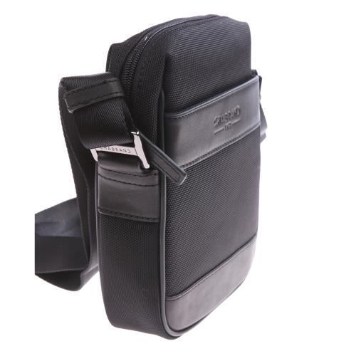 Bolsas e mochilas CHABRAND - Lona com acabamento em couro bovino - Preta - Fecho de zíper