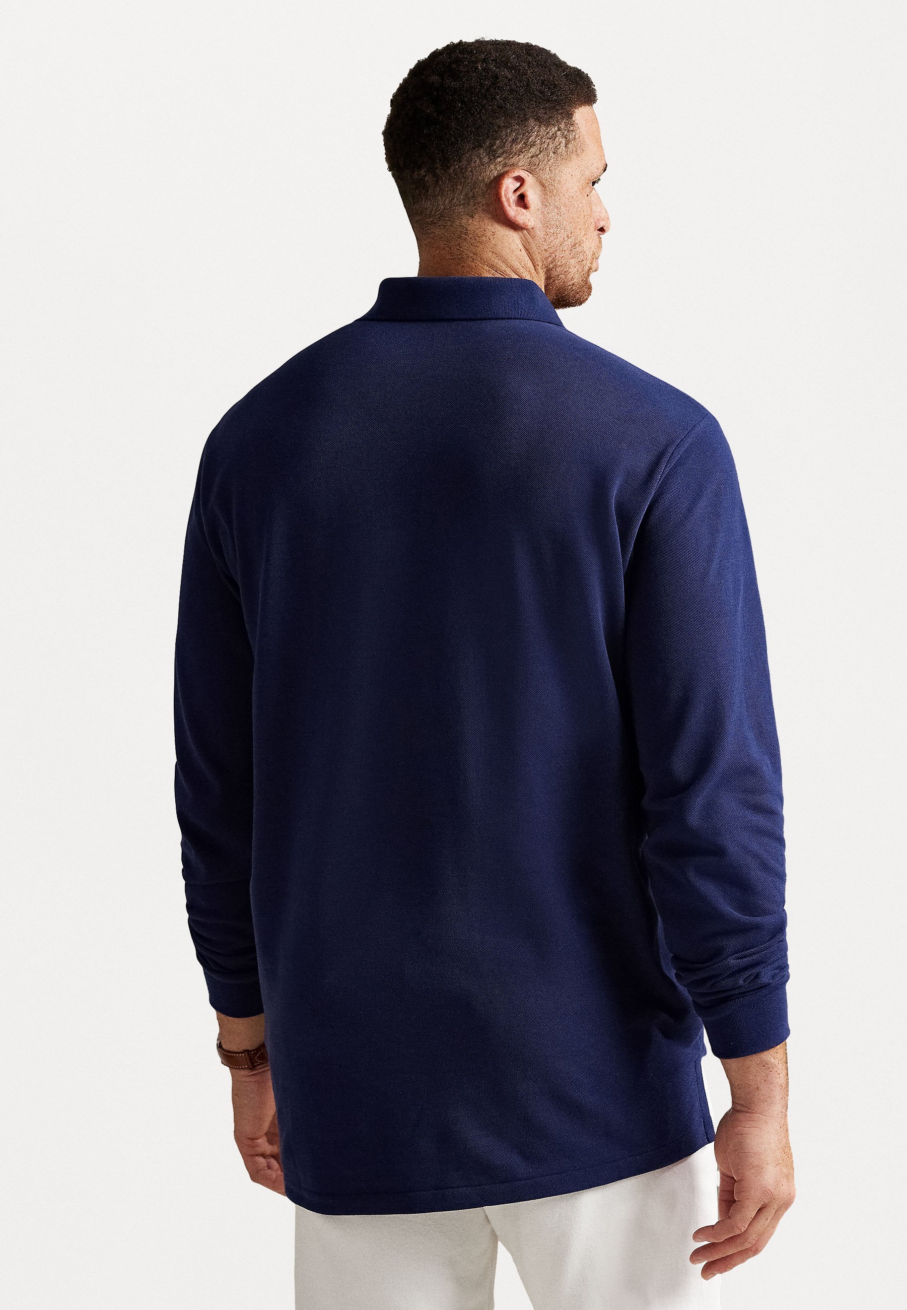 Polo Ralph Lauren Big & Tall poloshirt met lange mouwen - Poloshirt - Newport Navy