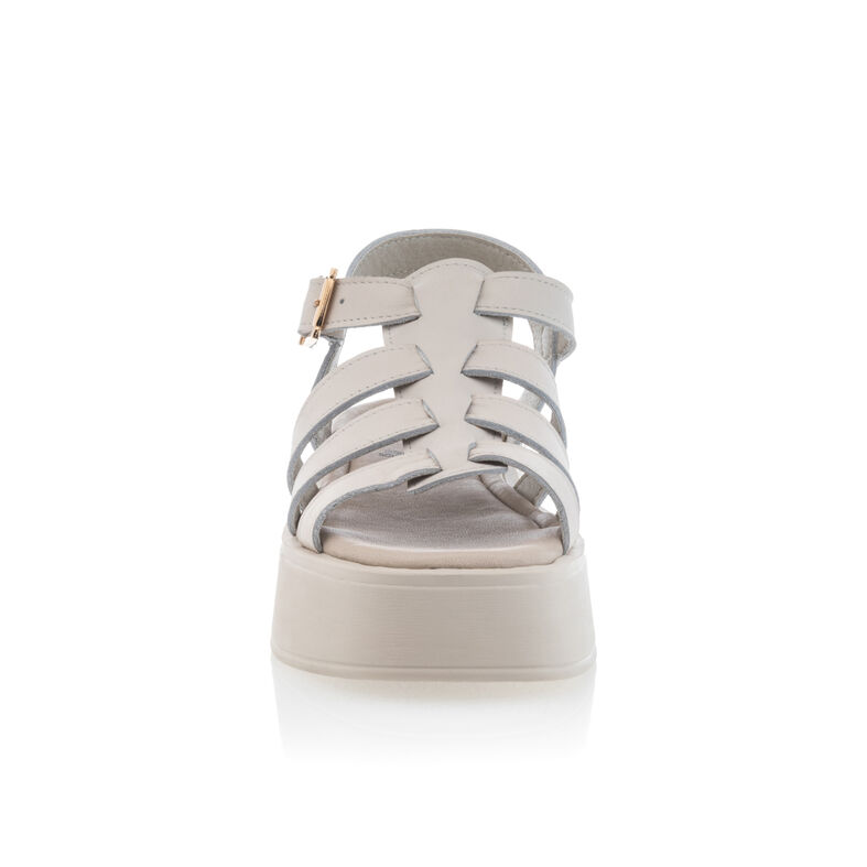Beige sandaler / åben tå sko til kvinder