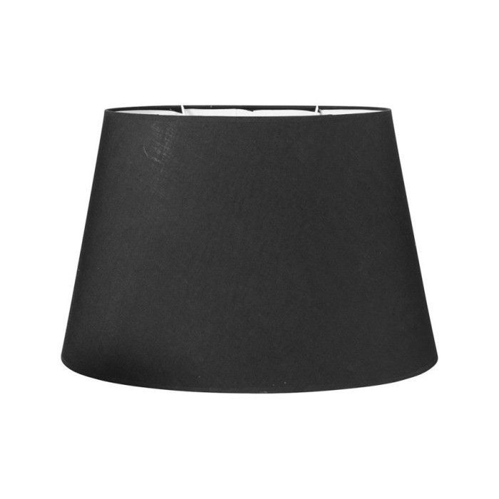 Abat-jour - Ovale - Noir - Pour lampe - Base 44,5 cm - Culot E27