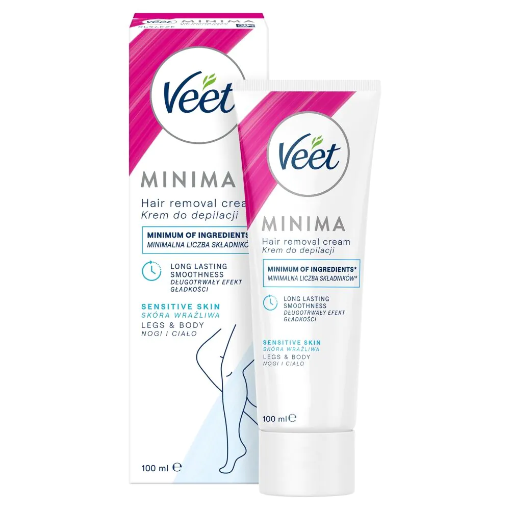 Veet Krem do Depilacji z Olejkiem Migdałowym (5Min) Skóra Wrażliwa