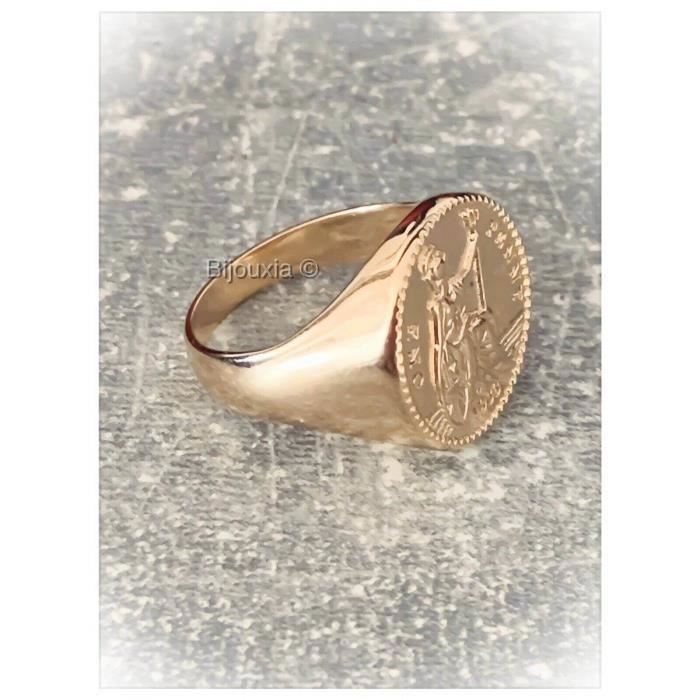 One Penny Coin Ring 1933, 3 Micron Gold Plated, Hallmarked - BIJOUXIA - Unisex Napoleon Style Ring