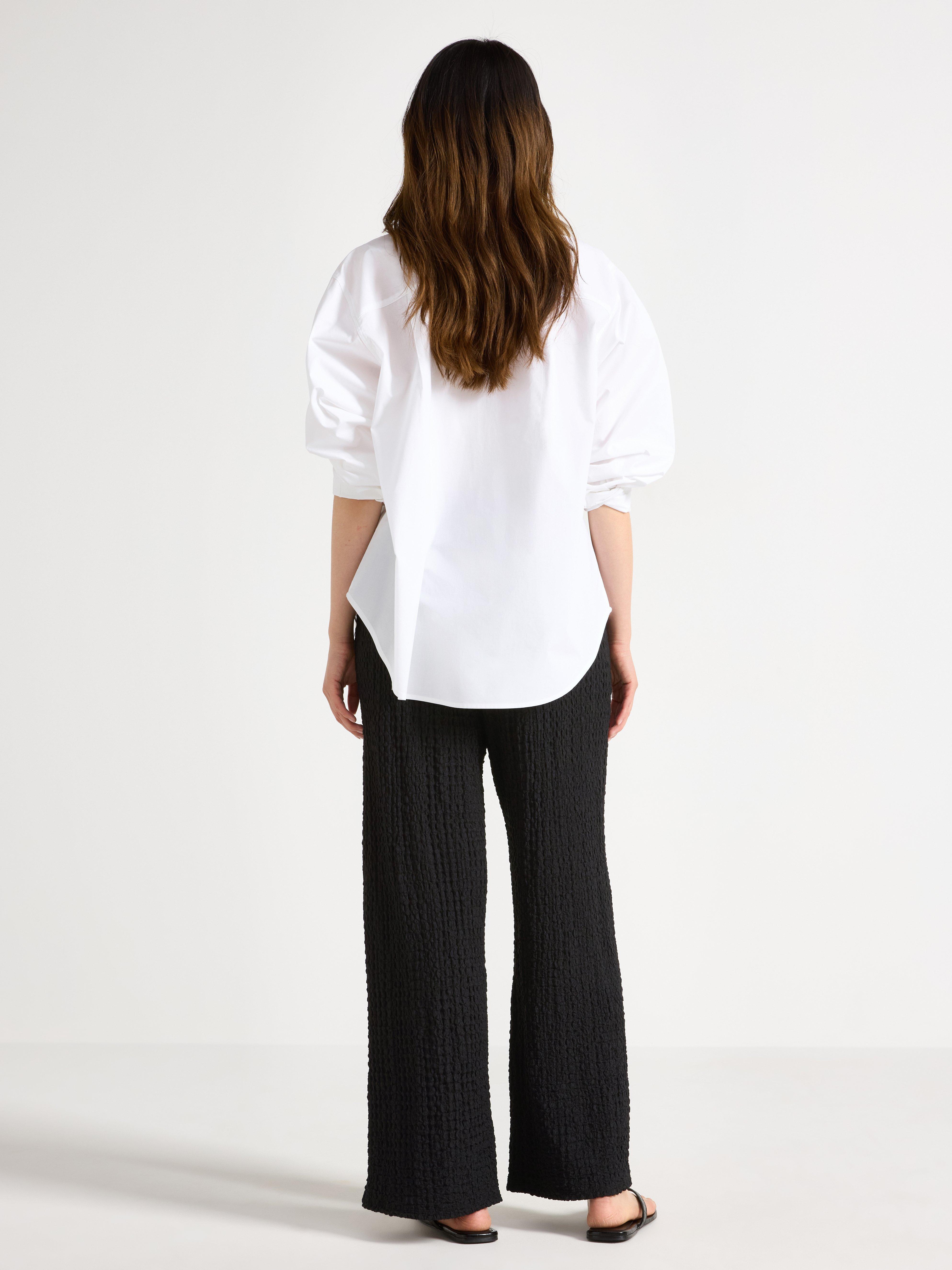 Pantalon en jersey texturé noir