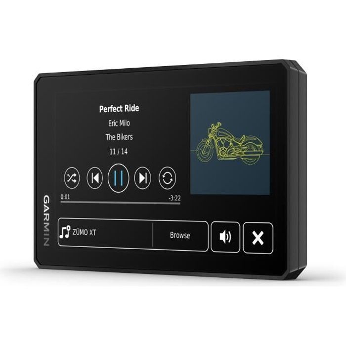GPS Garmin Zumo XT para motocicletas todoterreno - Pantalla táctil TFT a color - 32 GB - Bluetooth/Wi-Fi - Mapas topográficos