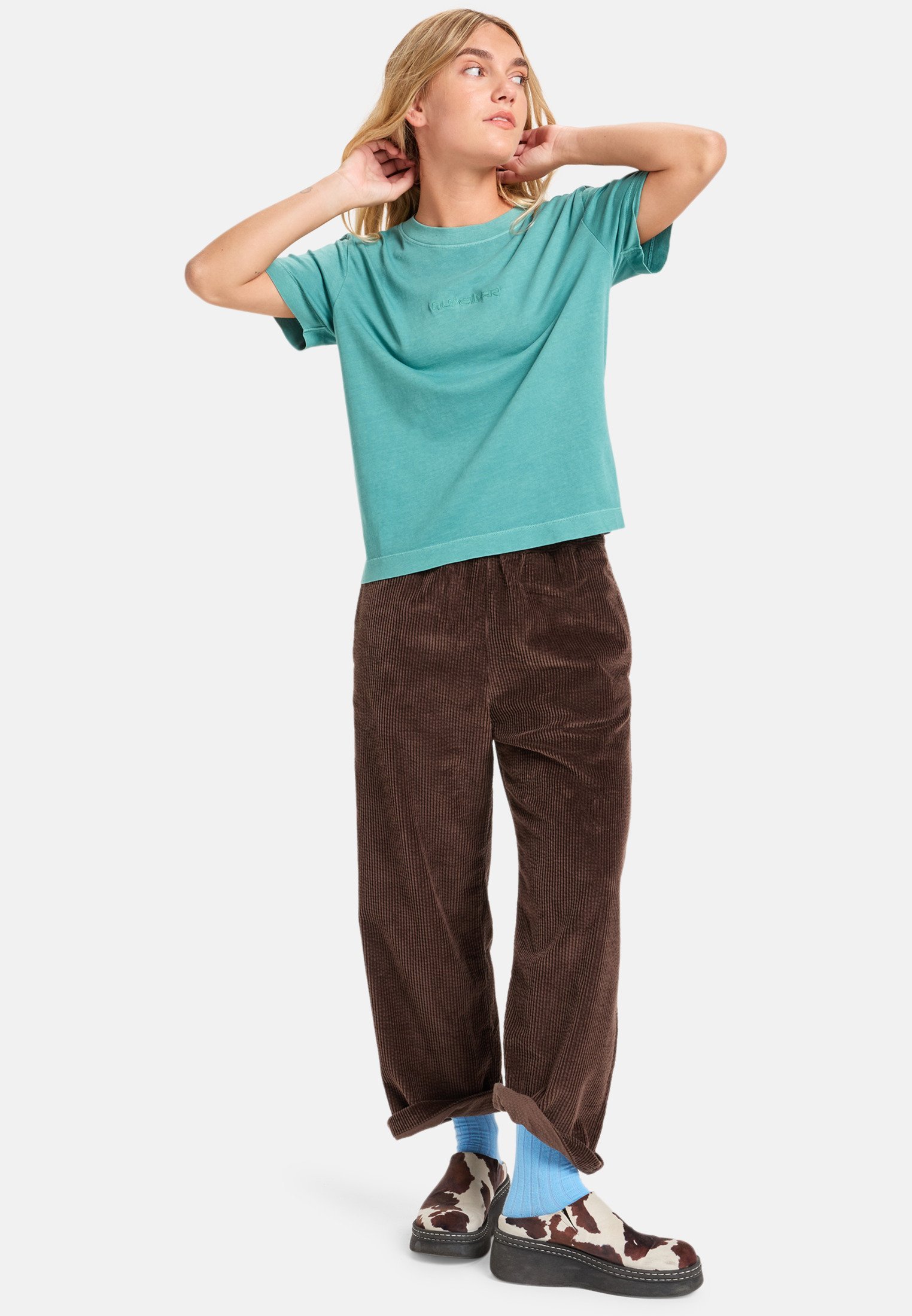 Quiksilver ESSENTIAL - T-shirt basic - acque profonde
