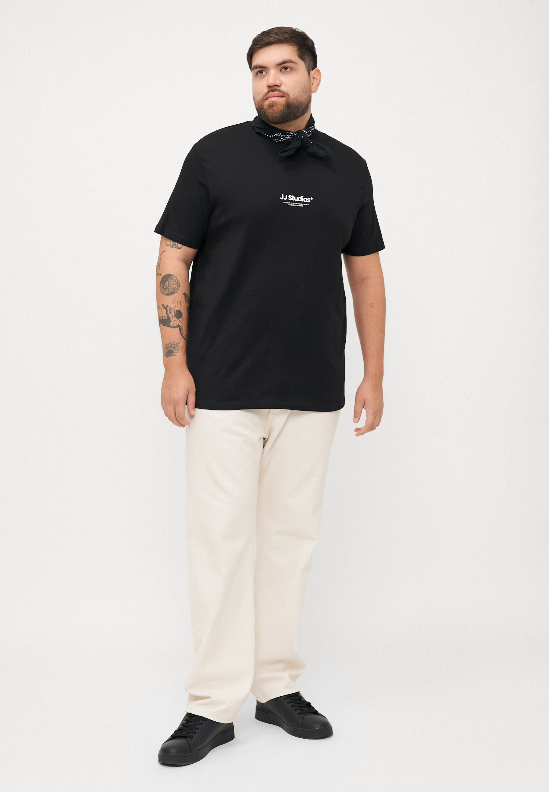 T-shirt Jack & Jones JJESOHO à col rond - Imprimé - Noir