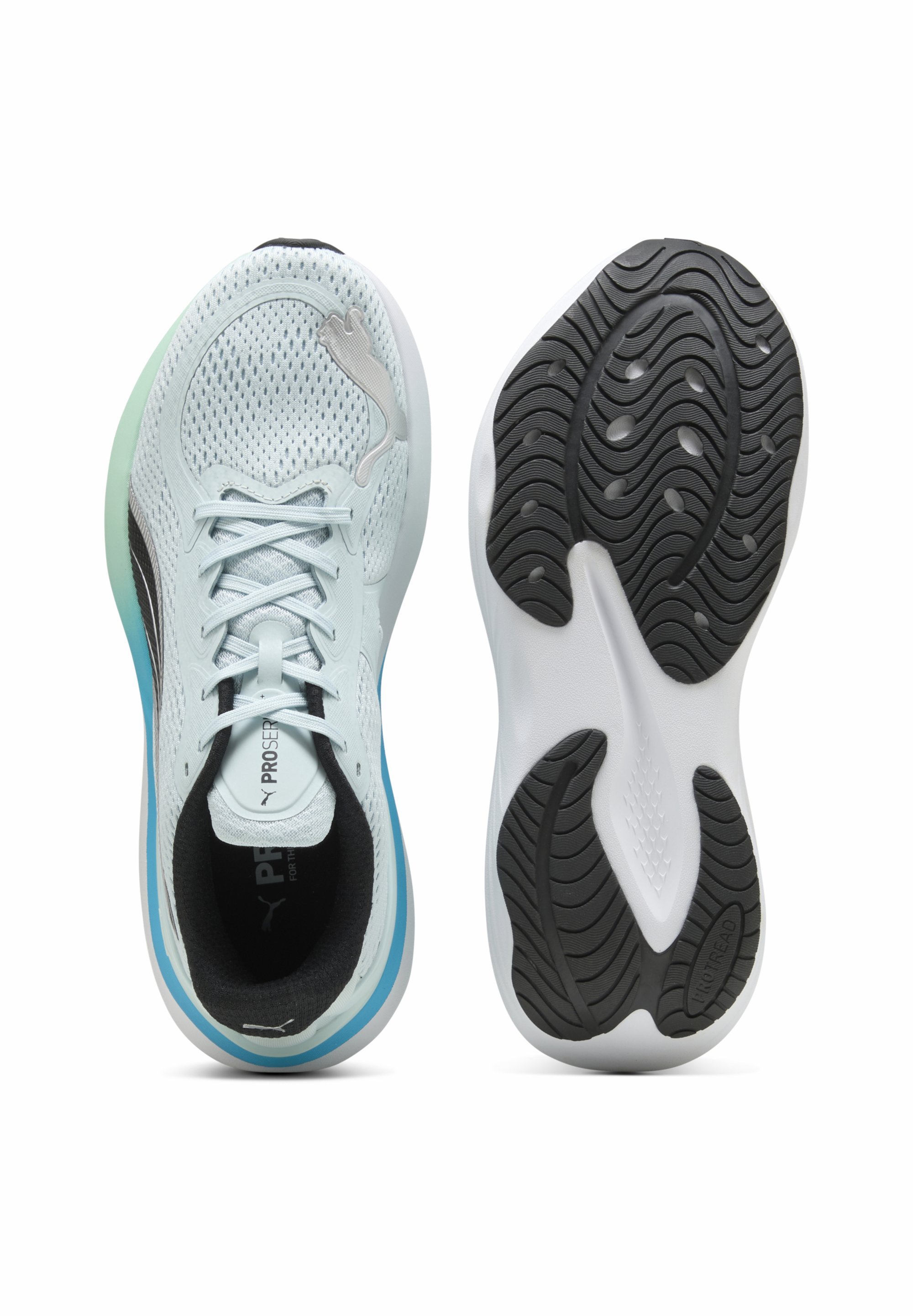 Puma SCEND PRO - Scarpa da allenamento - vetro marino-nero puma-argento puma-menta fusa-blu velocità