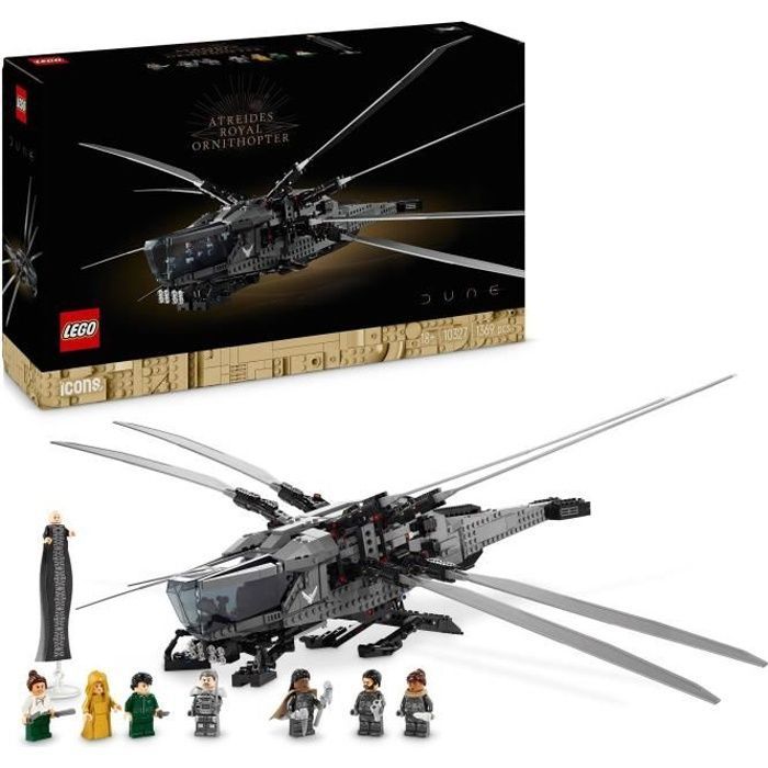 LEGO Icons Dune Atreides Ornitóptero Real, Set de Coleccionable para Adultos, Idea de Regalo para Mujeres, Hombres y Fans del Cine