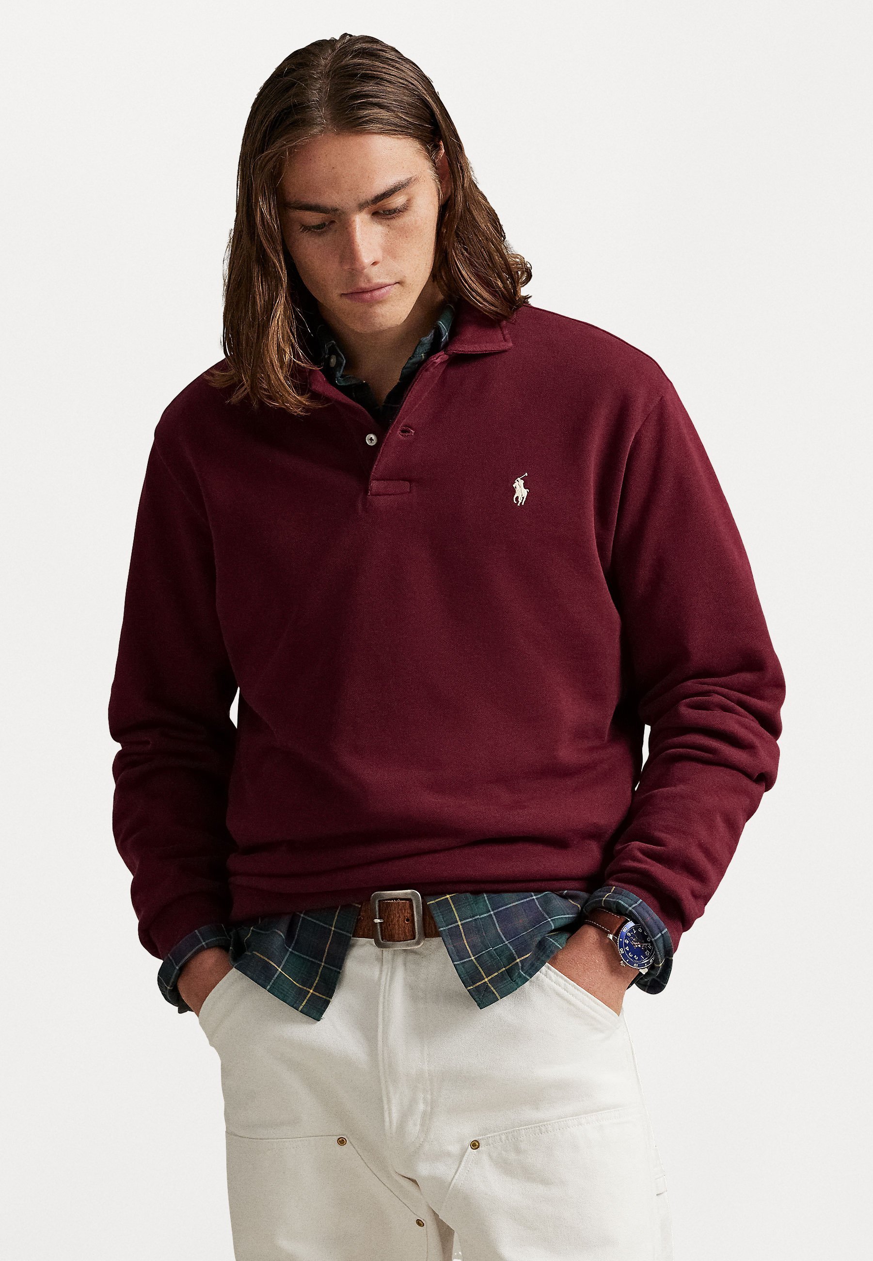 Felpa Polo Ralph Lauren con collo a lupetto - Felpa - vino classico