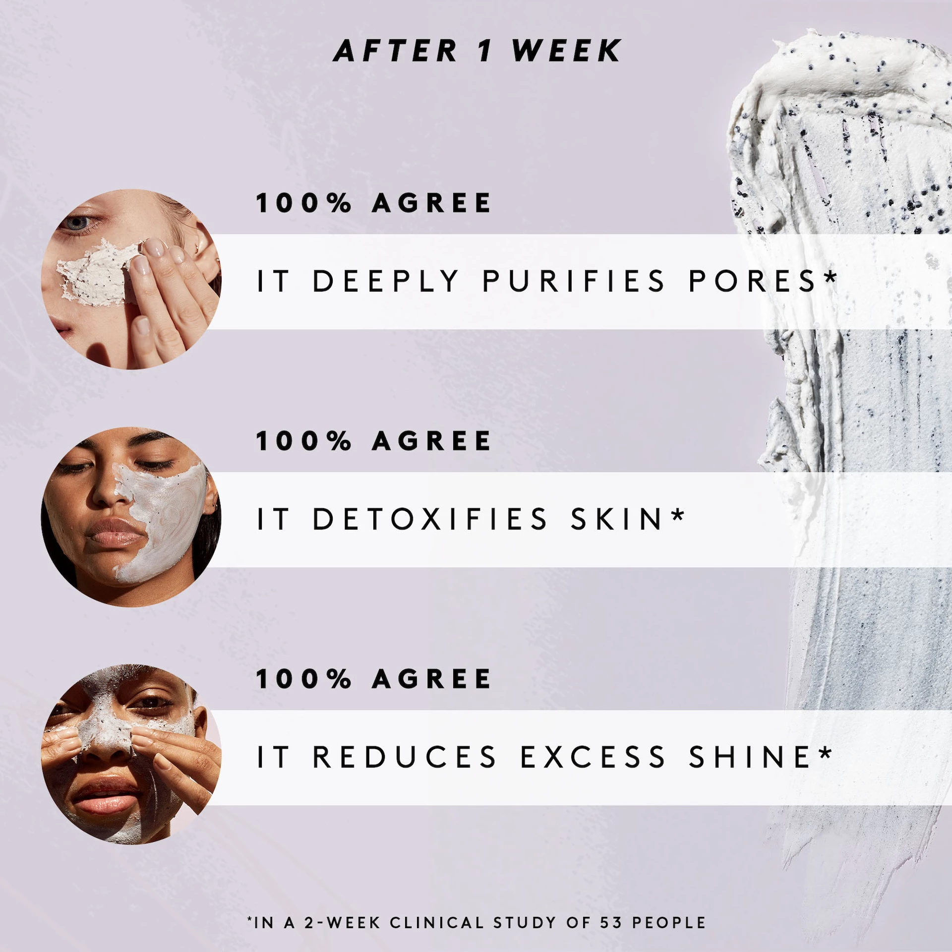 Cookies N Clean felvert agyagpórus-méregtelenítő arcmaszk 75 ml - Fenty Skin