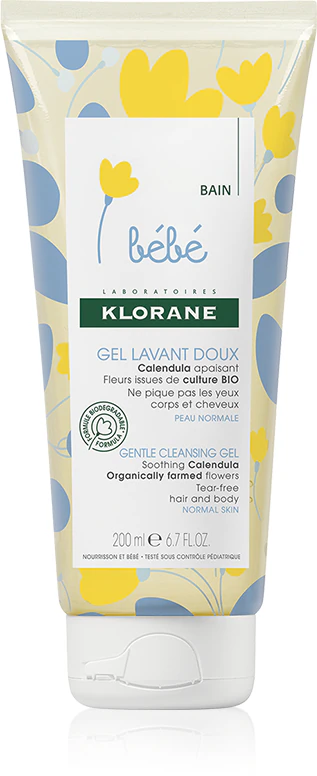 Klorane Bébé Calendula sanftes Reinigungsgel für Babys ab der Geburt