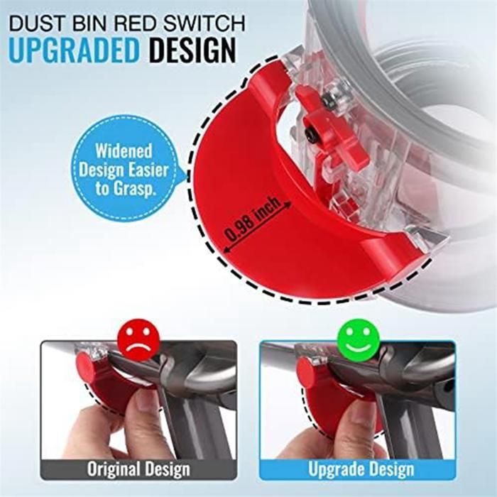 Improved Dustbin for Dyson V10 SV12 Vacuum Cleaner, Large Replacement Dust Bin for Dyson Vacuum Cleaner Accessory