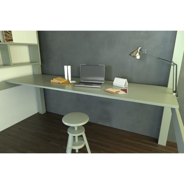 Desk/shelf for loft bed - ABC FURNITURE - Grey - Straight - Classic - Timeless