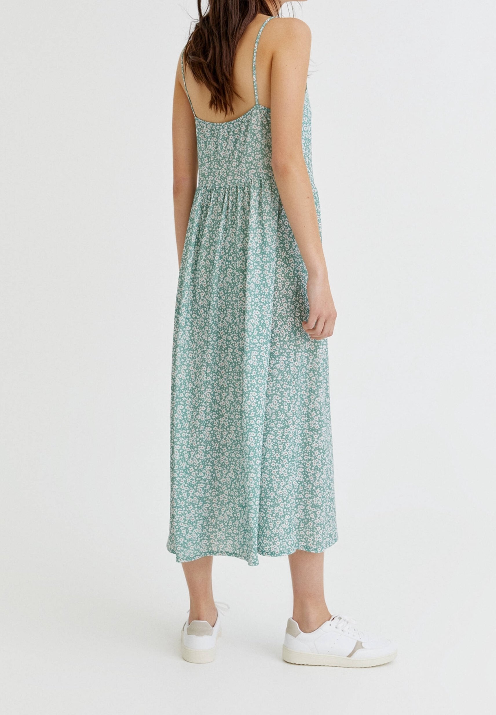Robe de jour PULL&BEAR - verte