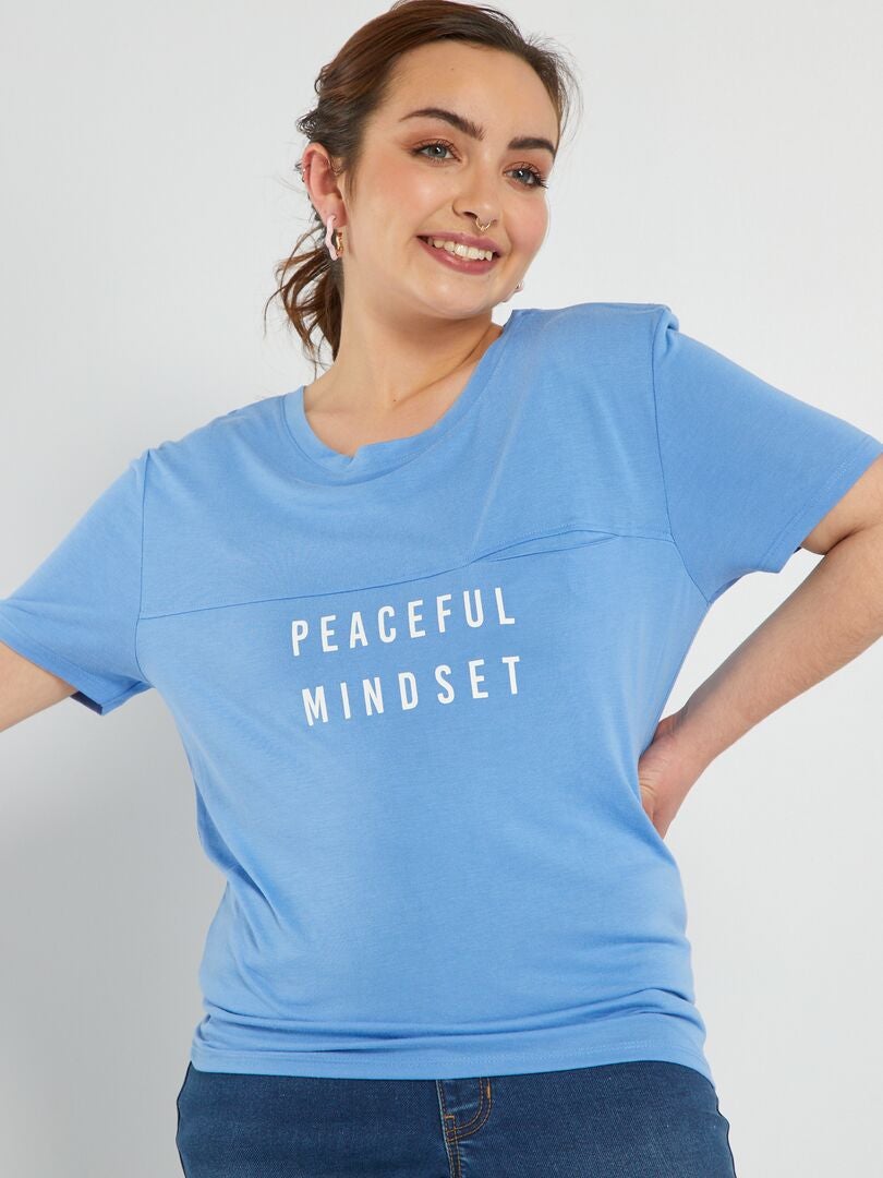 Jersey T-shirt - So Easy - BLAUW