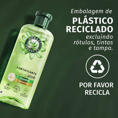 Herbal Essences Erősítő Sampon Aloe Verával, Szulfátmentes Hidratáló Sampon Száraz Hajra, 350ml