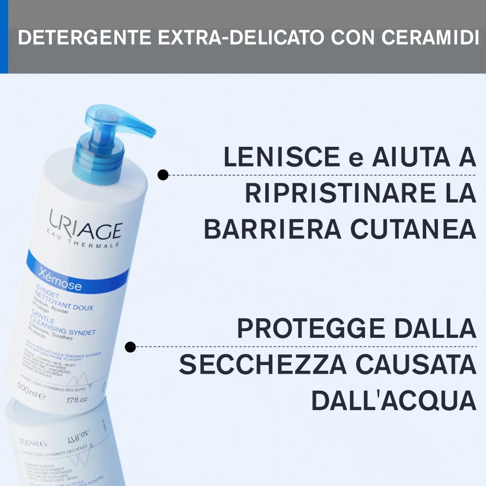 URIAGE Uriage Xèmose Syndet limpiador suave para piel seca 200 ml para piel atópica