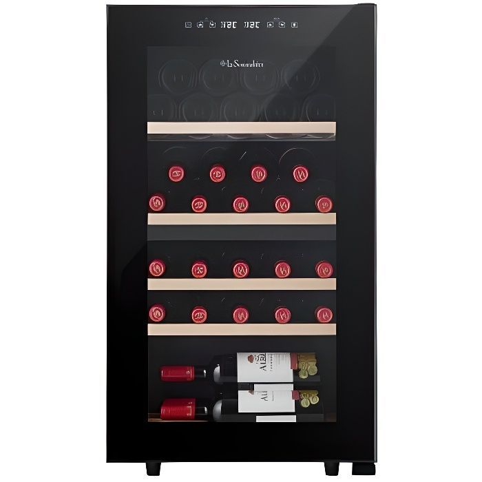 LA SOMMELIERE SLS32DZBLACK Wine Cellar - 32 Bottles - 4 Shelves - Energy Class G