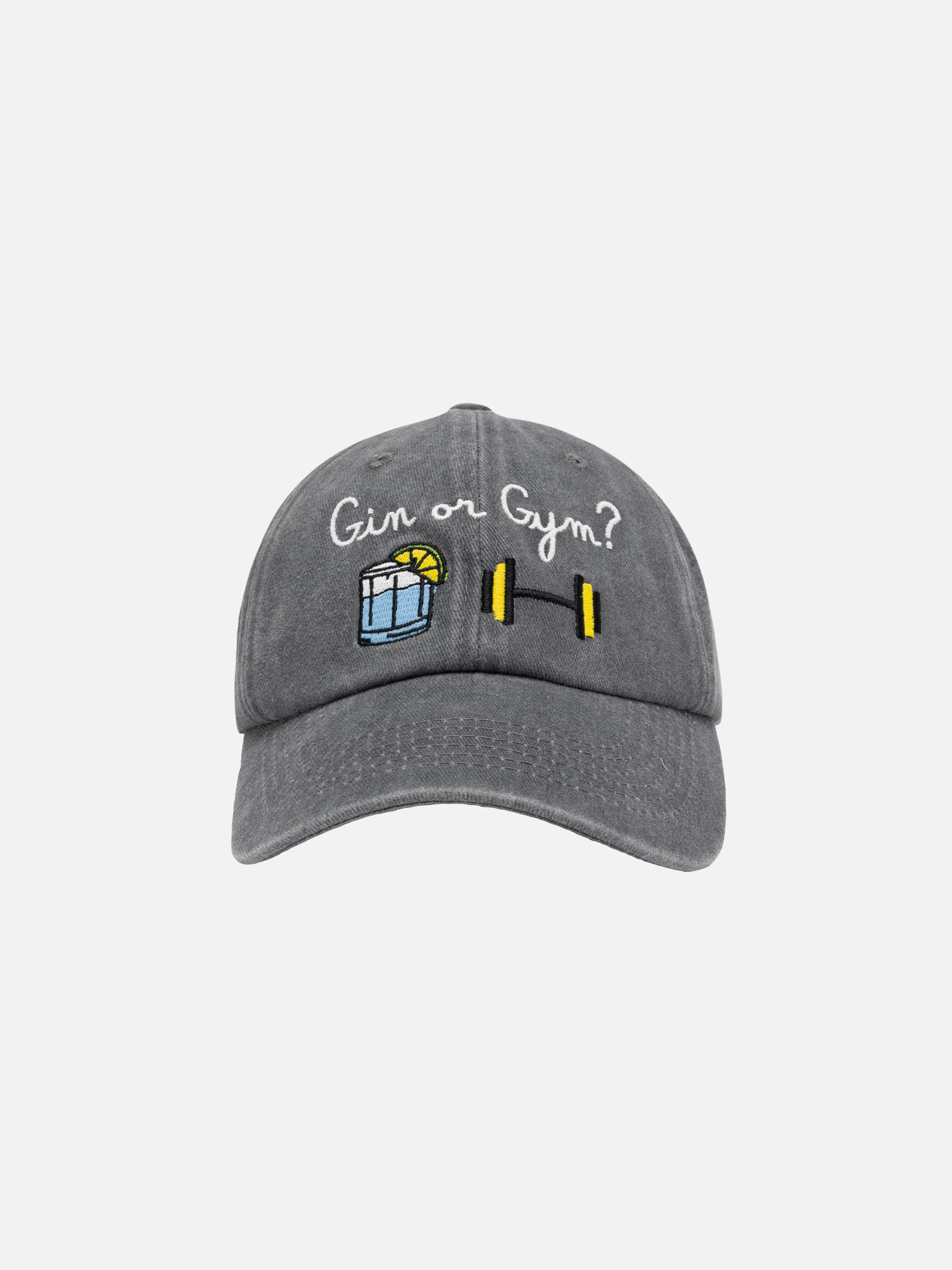 Cappellino Davis in cotone con ricamo Gin or Gym