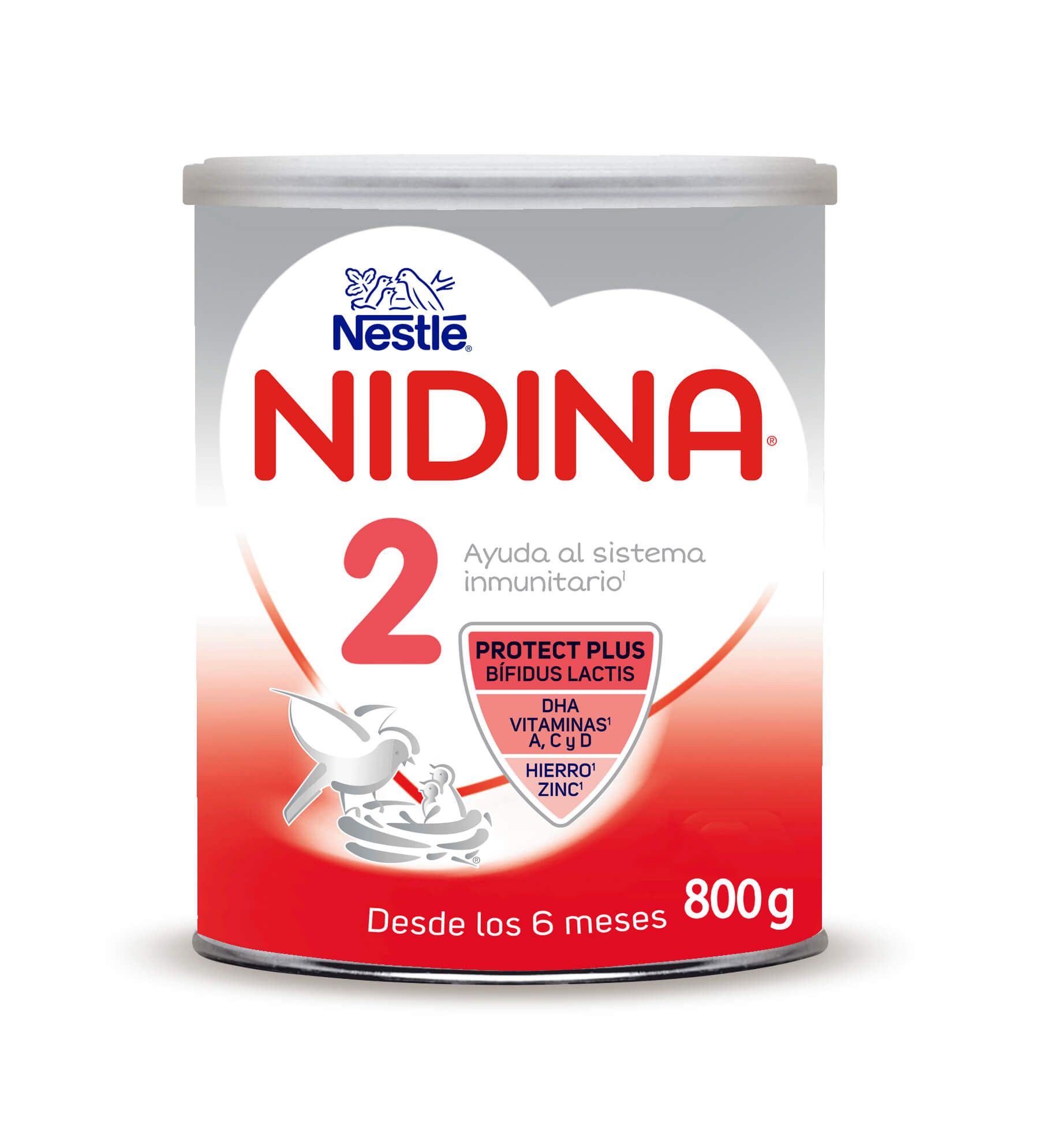 „Nidina 2 Premium“ tolesnio maitinimo mišiniai kūdikiams ir vaikams
