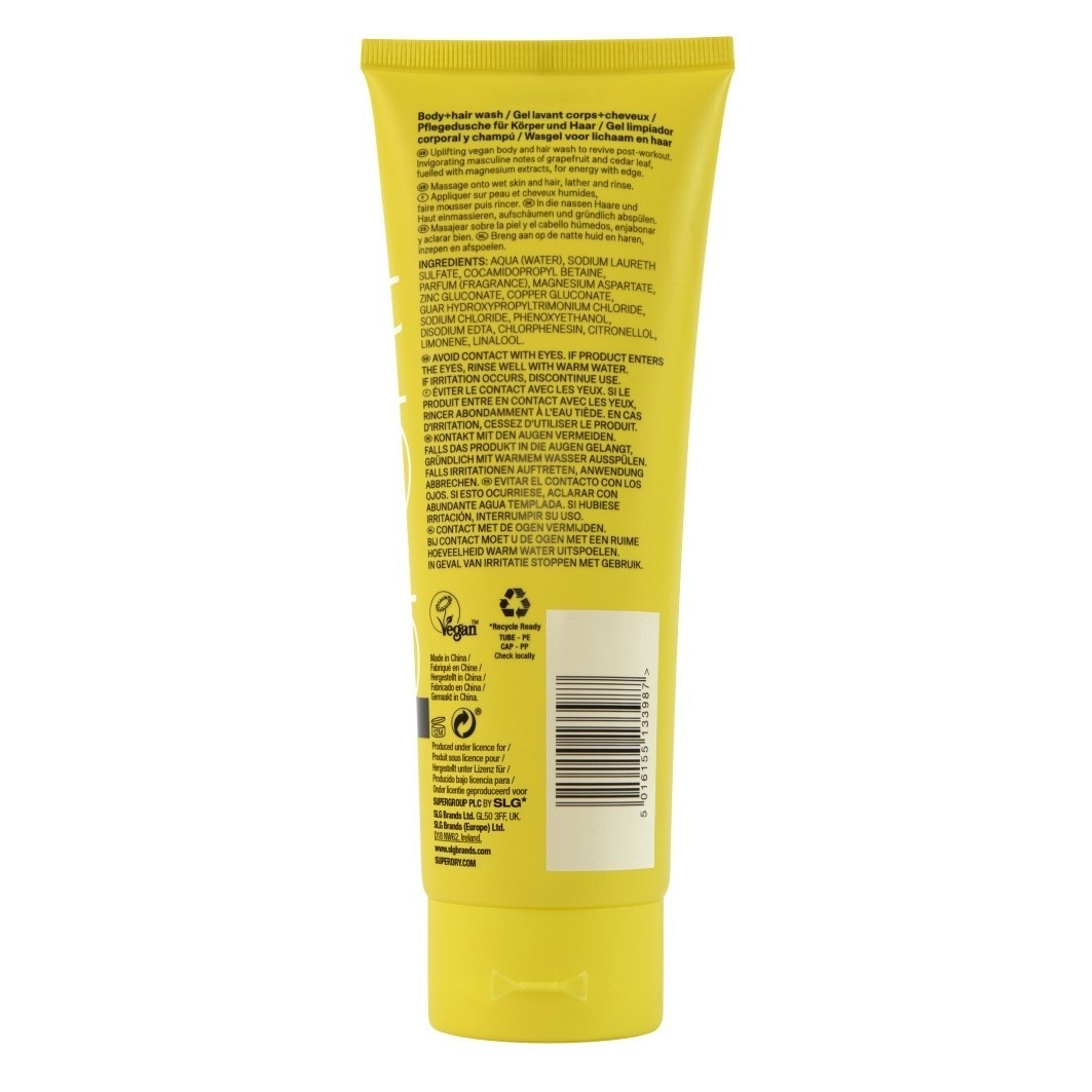SuperDry Shampoo Sport Kropps- och hårtvätt RE:vive - 250 ml