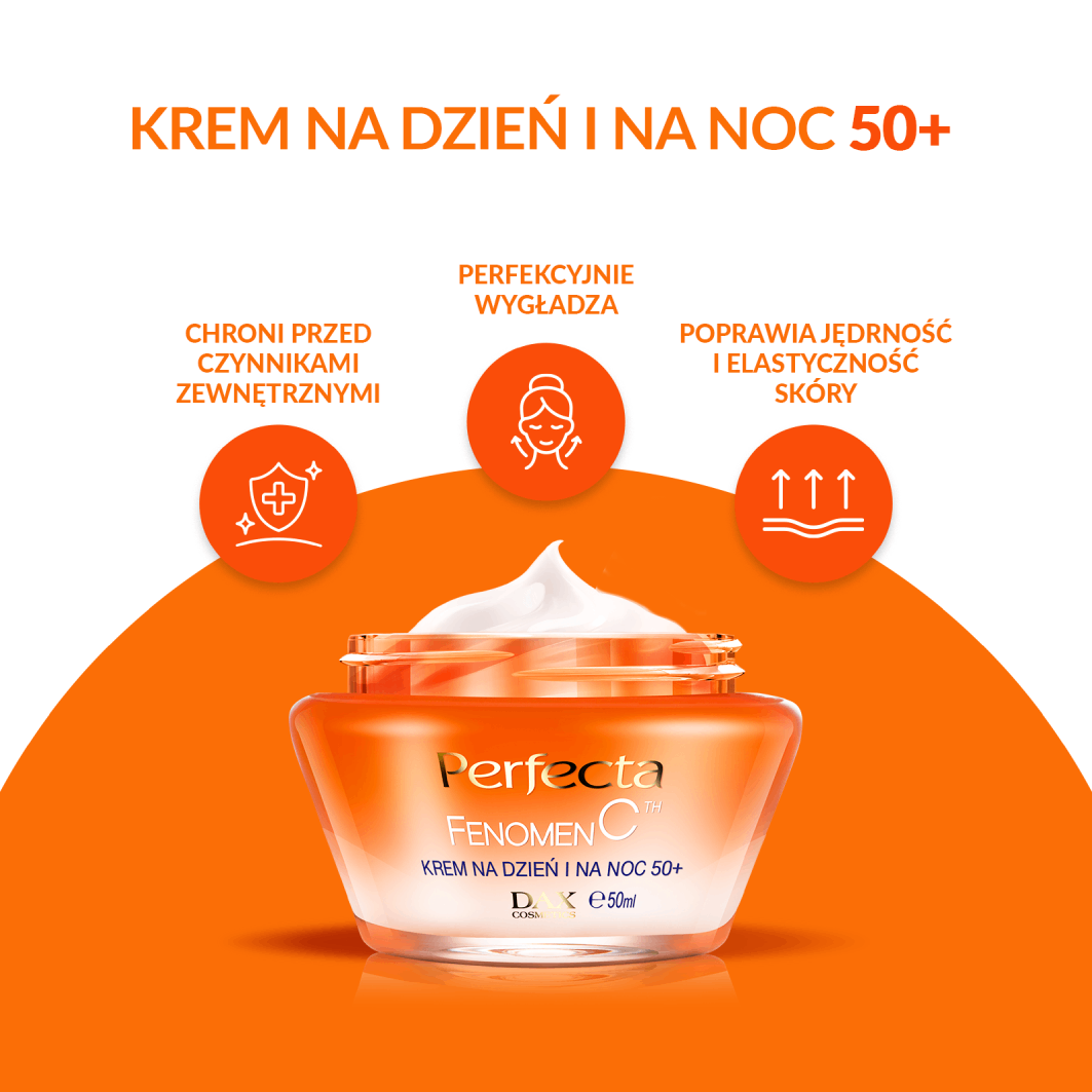 Perfecta krem do twarzy liftingujący i nawilżający na dzień i na noc 50+ 50ml Fenomen C