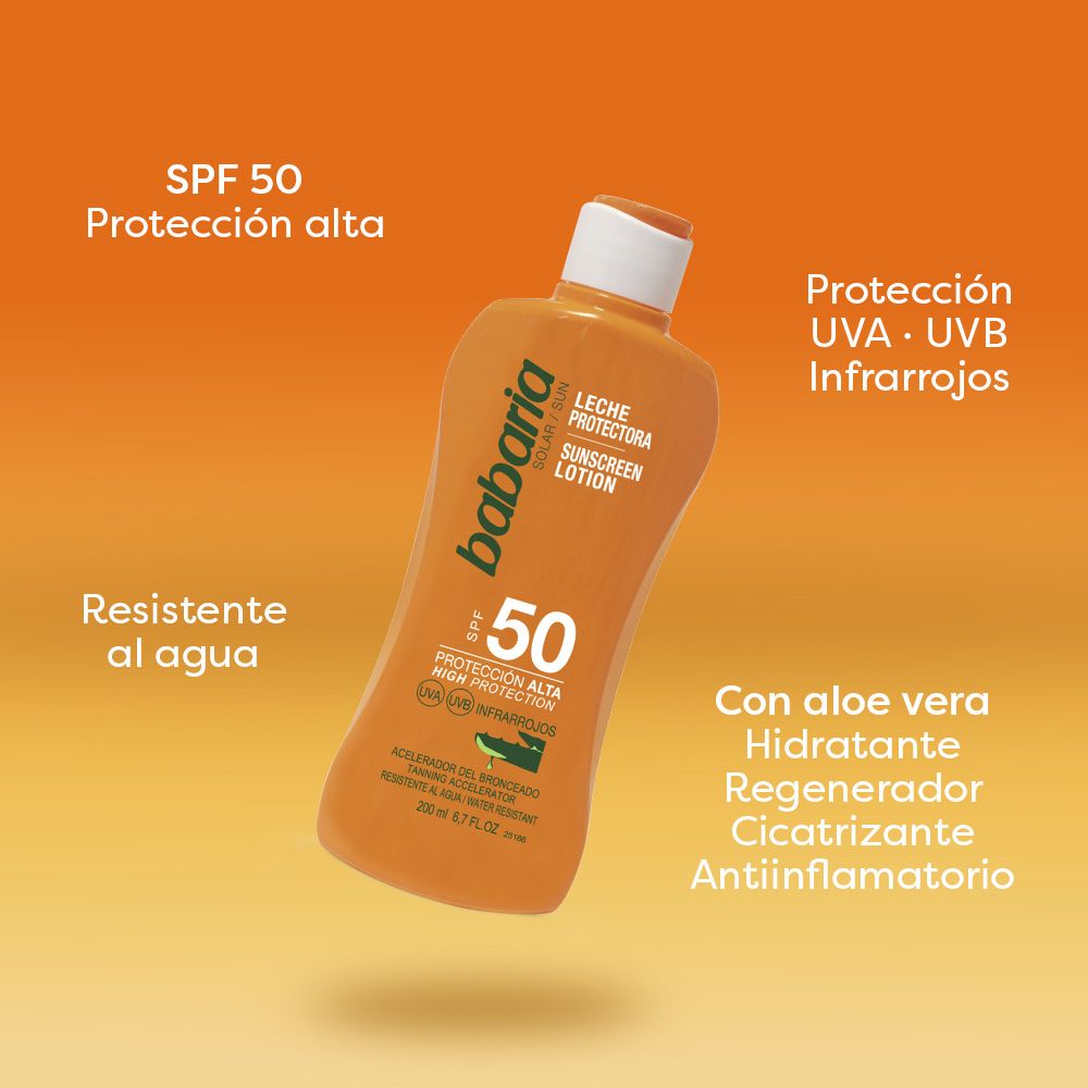 Opaľovací krém s aloe vera SPF 50 Ochrana tela