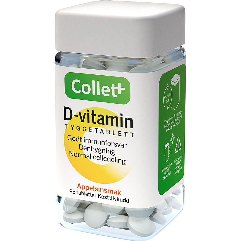 Collett Collett D-vitamin 95 tyggetabletter