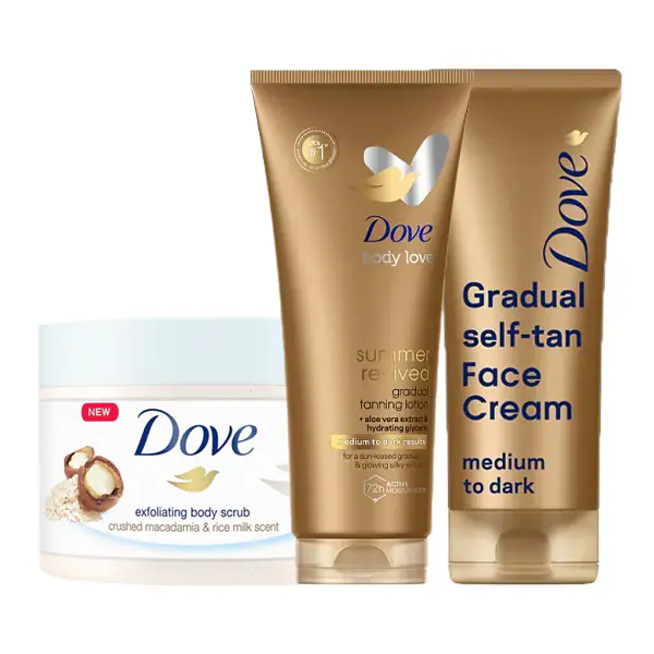 Dove Summer Glow Balíček - Tmavý