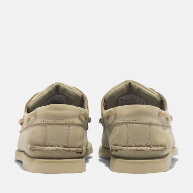 Scarpa da Barca in Pelle Classic da Uomo in                beige chiaro