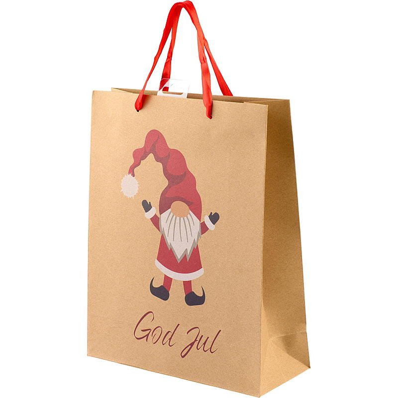 Bolsa de regalo de papel kraft de 20x25,5x11 cm