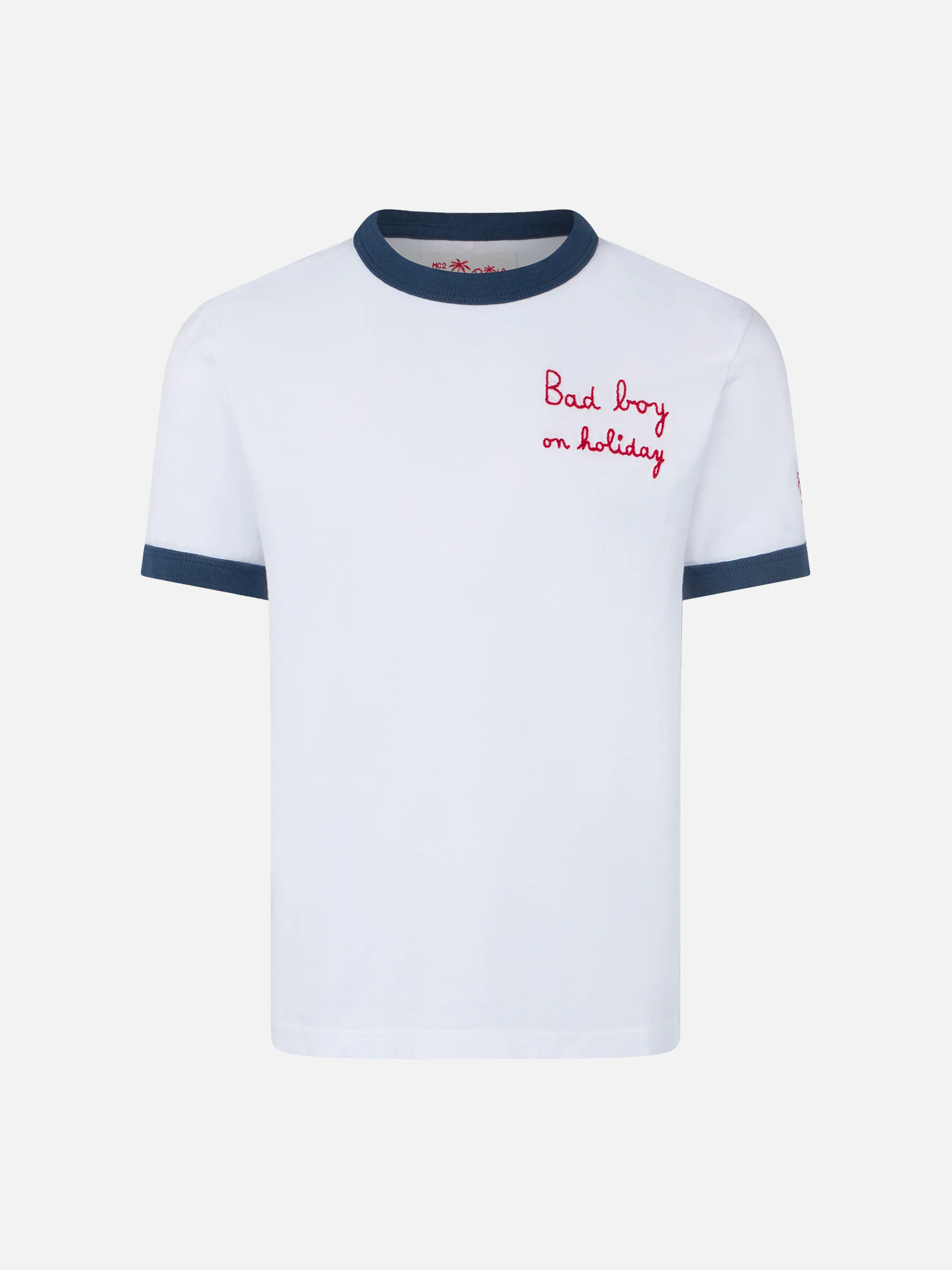 Kinder T-shirt van katoen met borduurwerk