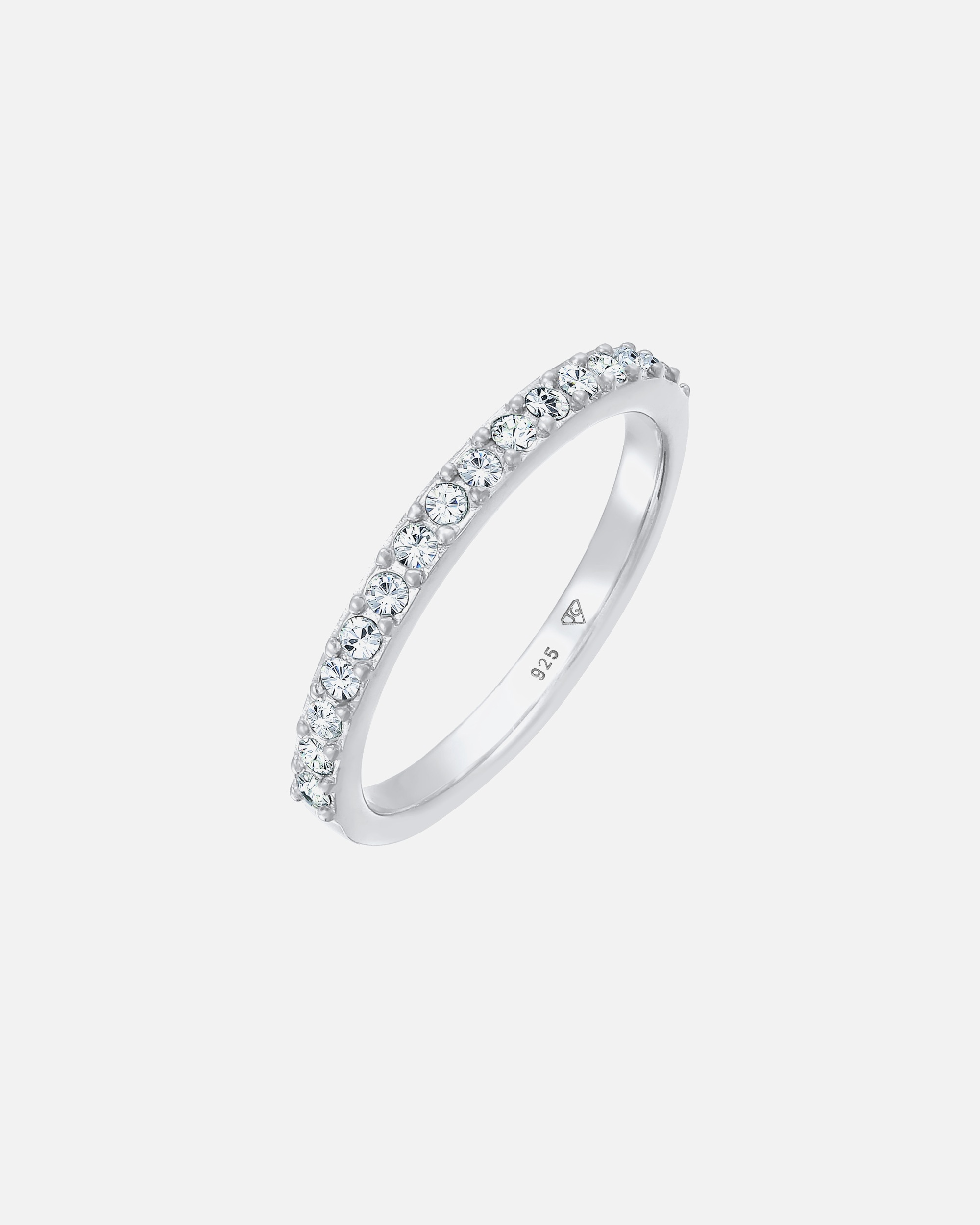 Elli Femmes Bande Mémoire élégant avec Cristal en Argent Sterling 925