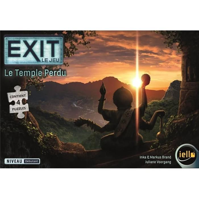 Gioco Escape Room - IELLO - EXIT The Lost Temple - Esperienza immersiva - Cooperativa - Indizi e decodificatore