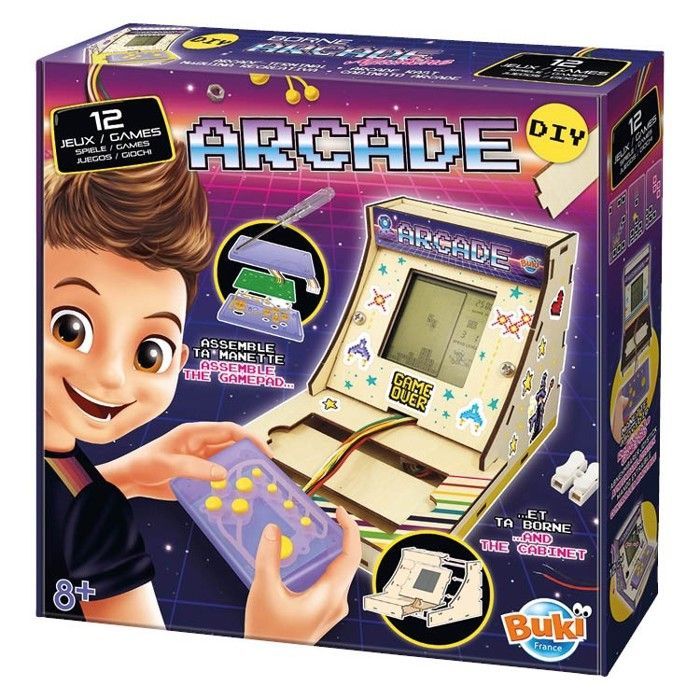 BUKI Arcade Machine - Classic Arcade Games - Unisex - Yellow