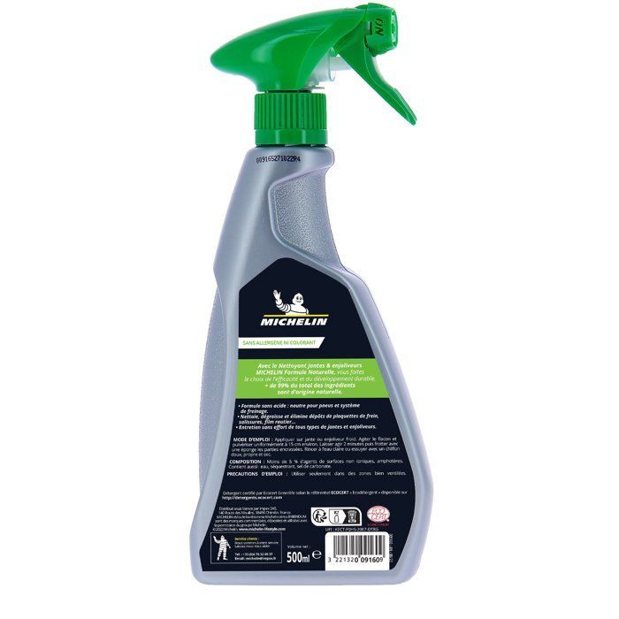 Michelin 500ml Velgenreiniger Spray - Natuurlijke formule, voor alle soorten velgen en wieldoppen