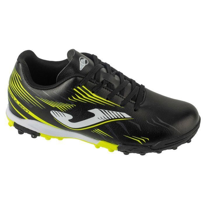 Botas de fútbol para césped artificial - JOMA - Propulsion Jr 2501 TF PRJW2501TF - Negras - Sintéticas - Para niño