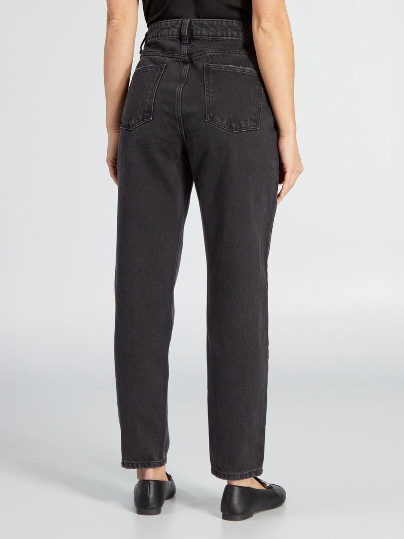 Pantalones vaqueros estilo mom - GRIS